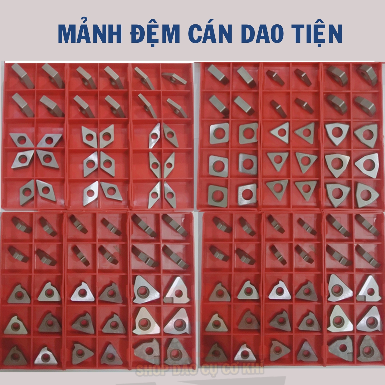 Miếng đệm, miếng lót trên cán dao tiện WN08, TN16, CN12, DN15, 16ER, 16IR, 22ER, VN16