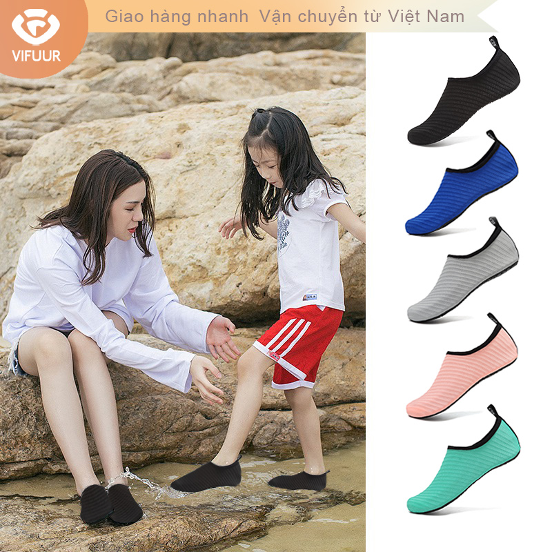 VIFUUR Giày nước Unisex giày bơi nam và nữ đế cao su chống trượt giày đi