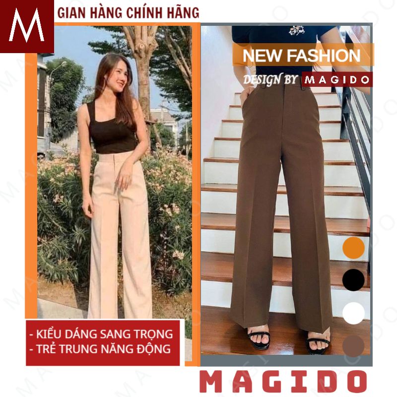 quần ống rộng nữ 💚quần tây nữ -quần tây nữ lưng cao -quần ống rộng -quan tay nữ kiểu -quần xẻ tà -CHẤT VITECH CỰC ĐẸP, thời trang công sở hàn quốc,HOT TIKTOK 2021 - GIAN HÀNG CHÍNH HÃNG MAGIDO-(KÈM VIDEO -FREESHIP)