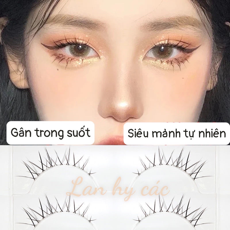 ❤️[Free ship]Mi giả tiên nữ 3D kiểu Nhật Bản ,Hàn Quốc gân trong suốt cho trang điểm nude tự nhiên và trang điêm cô dâu