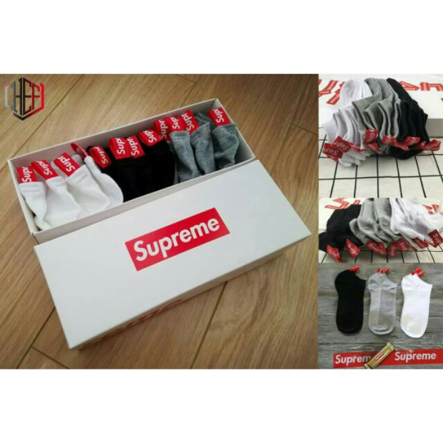Hộp tất thấp cổ Supreme