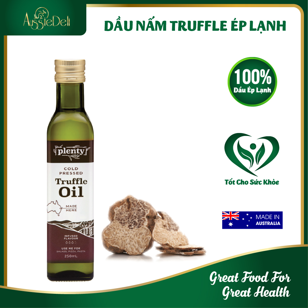 Dầu ép lạnh nấm truffle plenty foods chai 250ml