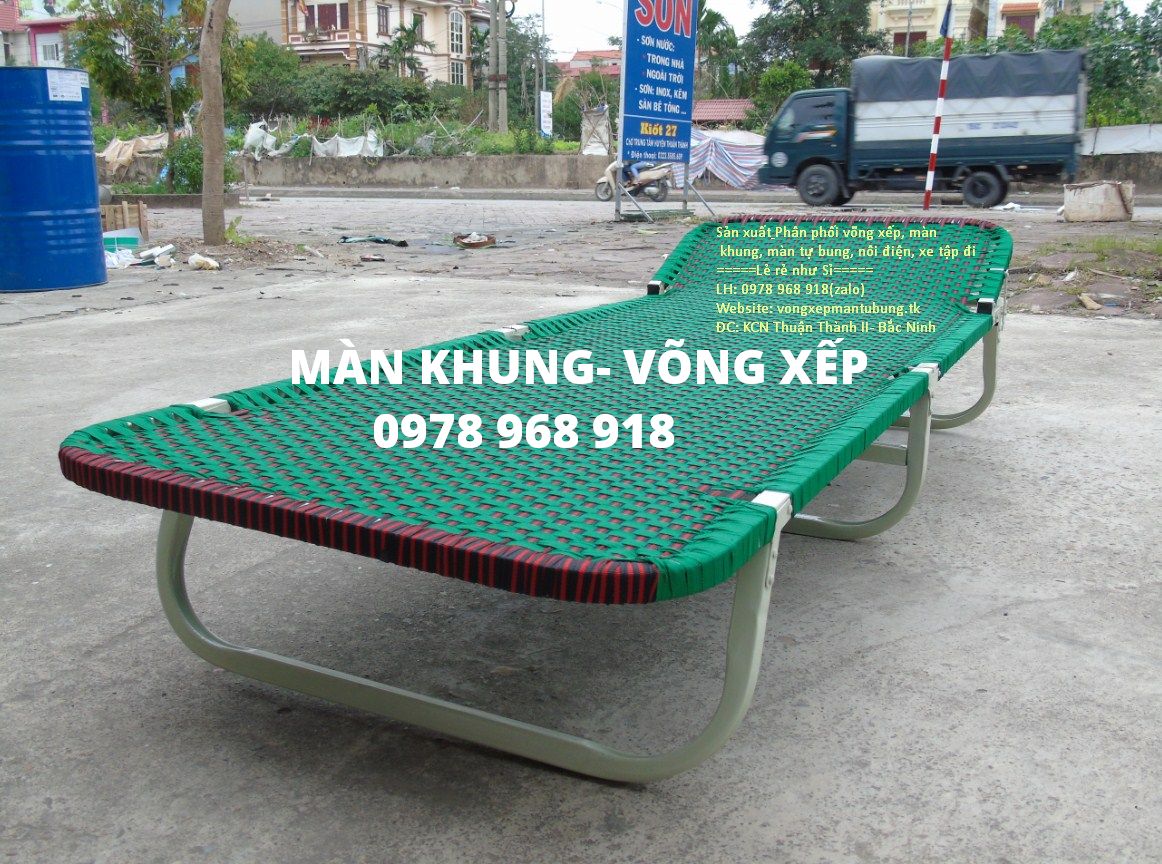 Giường Xếp Gấp Phủ Sơn Tĩnh Điện (Bảo hành khung 12 tháng)- Hàng đẹp giá rẻ