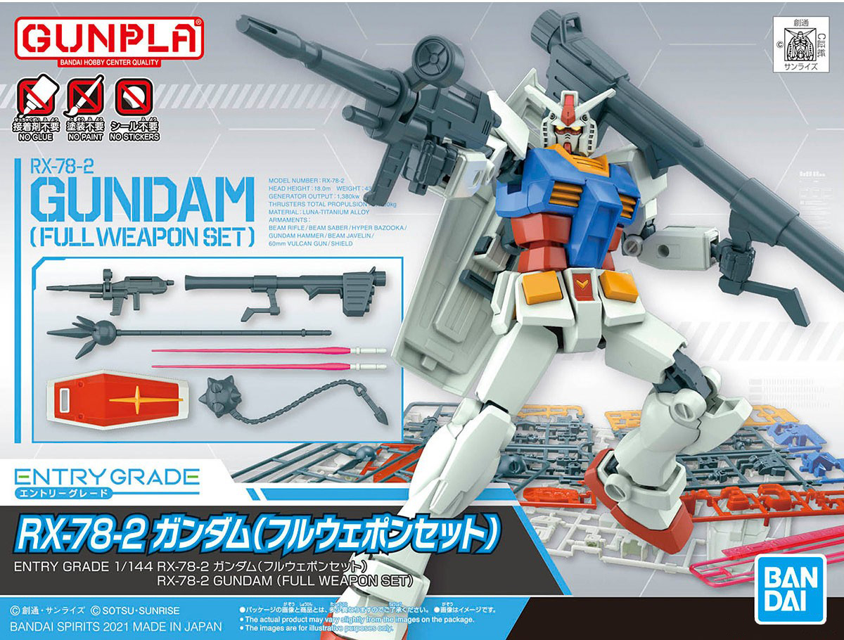 Mô hình gundam bandai entry grade rx-78-2 gundam 1/144 ms gundam