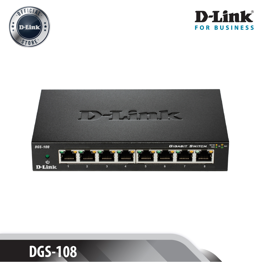 D-link dgs-108 bộ chia cổng mạng 8 cổng 10/100/1000 mbps