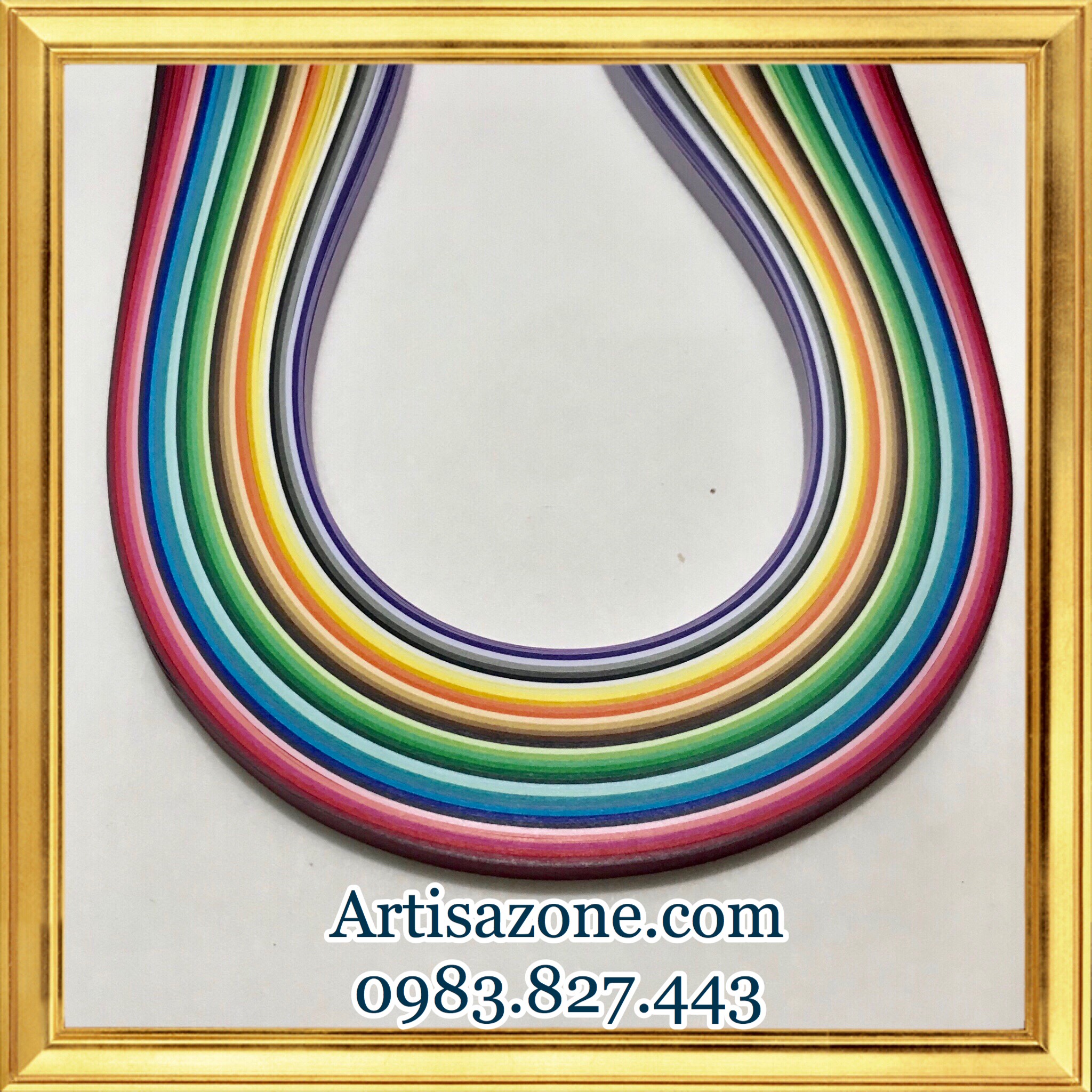 Giấy quilling nhiều màu 5mm - Dài 54cm