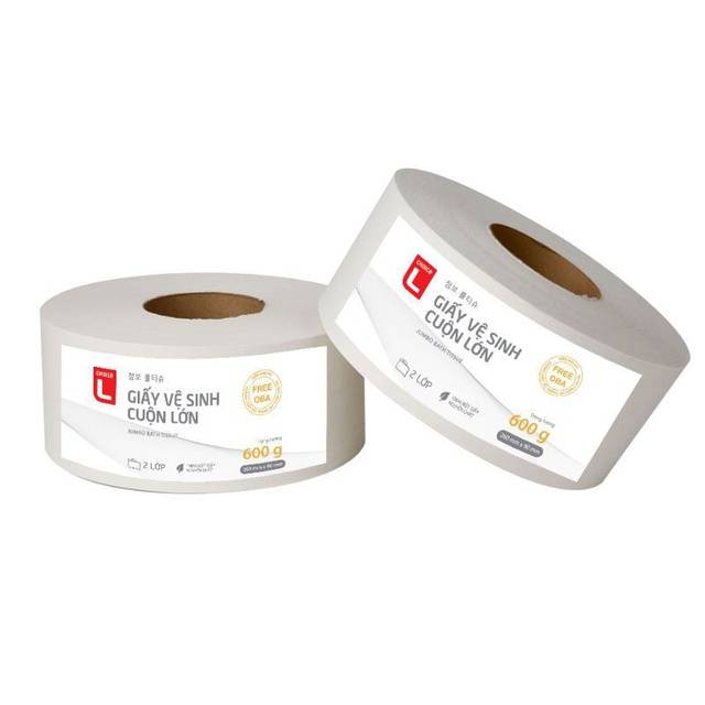 Giấy vệ sinh cuộn lớn siêu tiết kiệm Choice L - Cuộn 600g