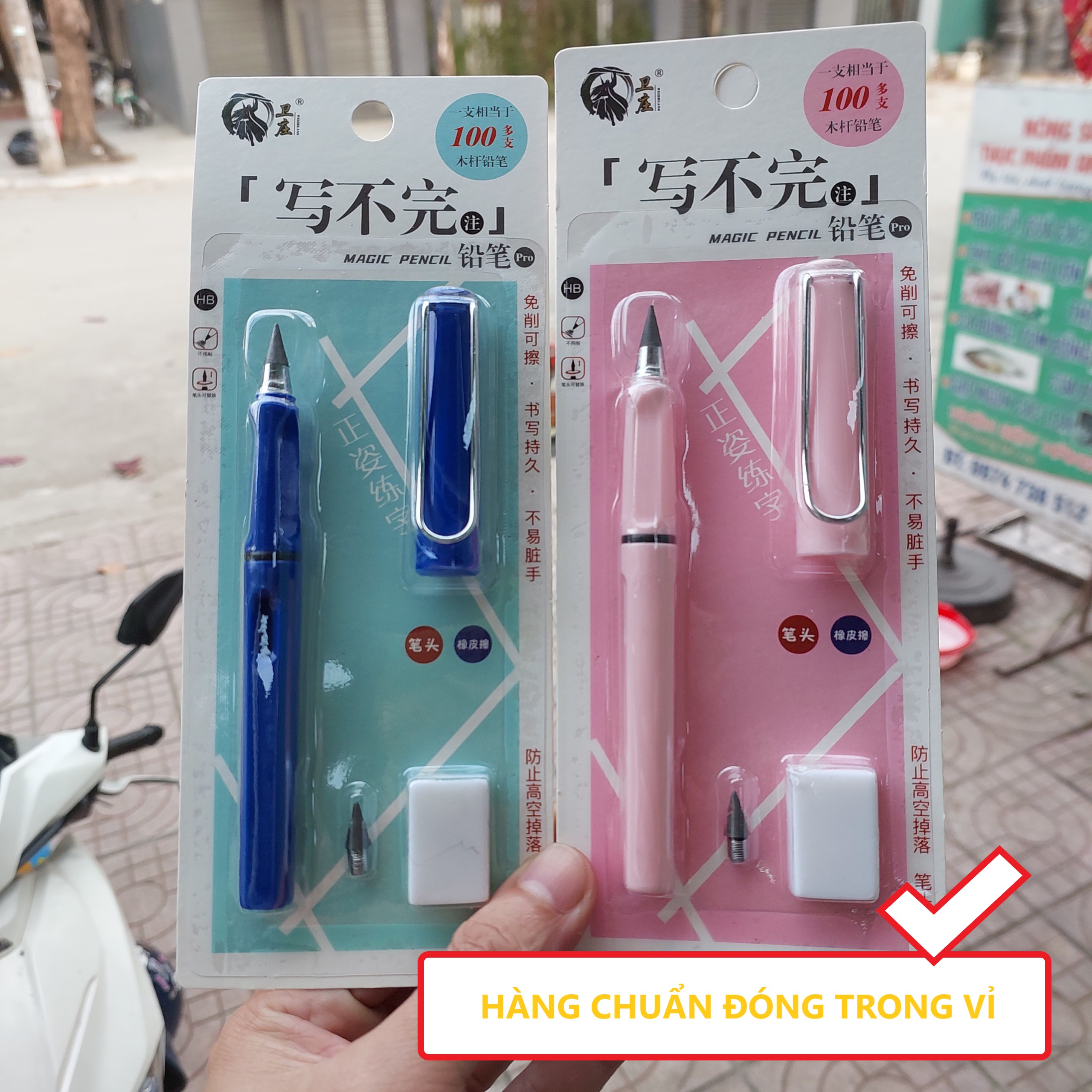 Bút chì vĩnh cửu Viết chì không lem bẩn không cần chuốt mãi không hết chì