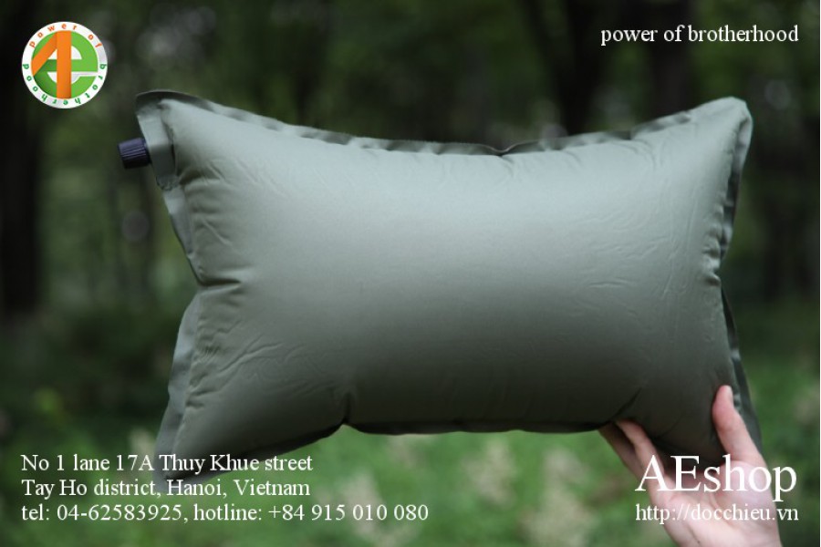 Gối dã ngoại gối outdoor gối du lịch tự động bơm hơi