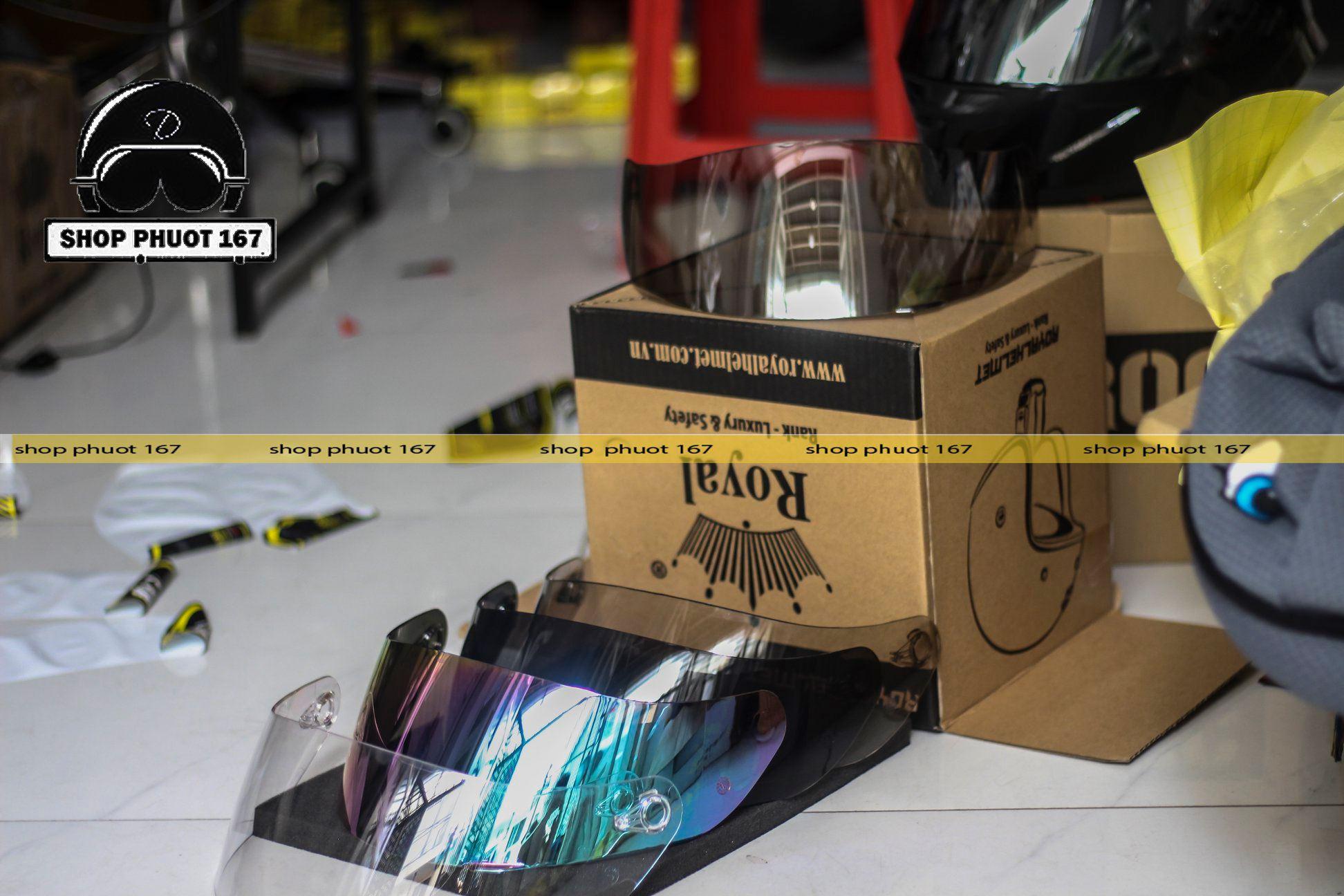 Kính gắn nón bảo hiểm Cho dòng Roc 1 Kính, Roc 2 kính, Royal m137 và m138