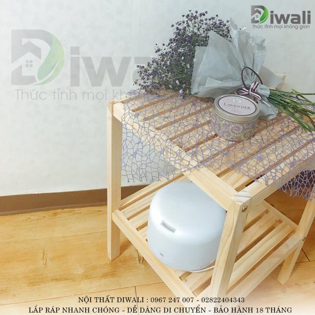 Kệ đầu giường - Kệ tab đầu giường - Kệ vuông 2 tầng đa năng