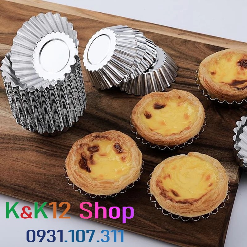 [HCM]Khuôn làm bánh Tart Trứng bằng inox chất lượng cao loại lớn rộng 9.5cm