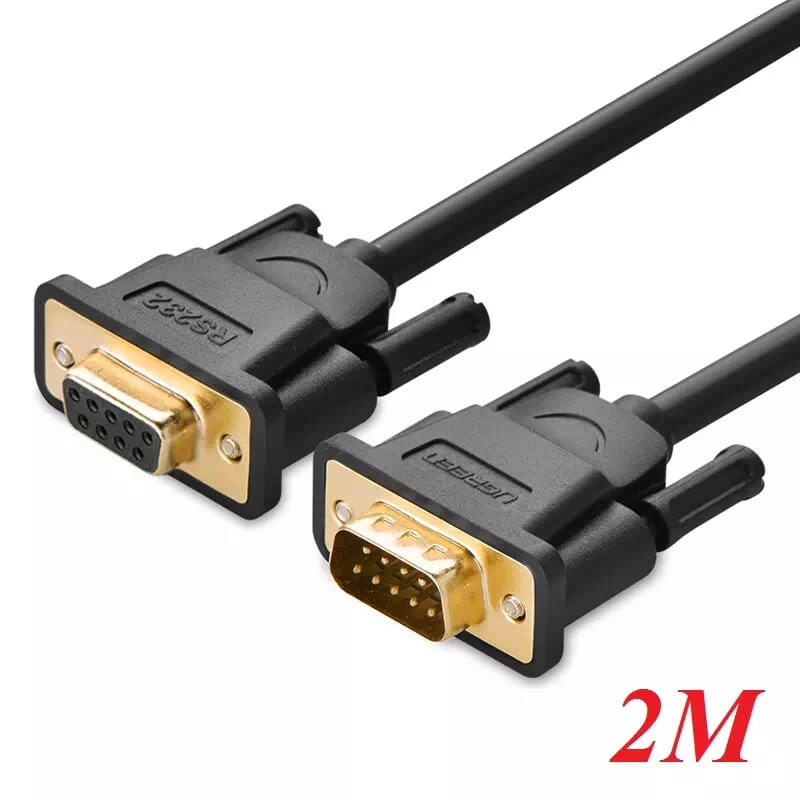 Ugreen 20146 2m màu đen cáp tín hiệu nối dài com rs232 cao cấp db101