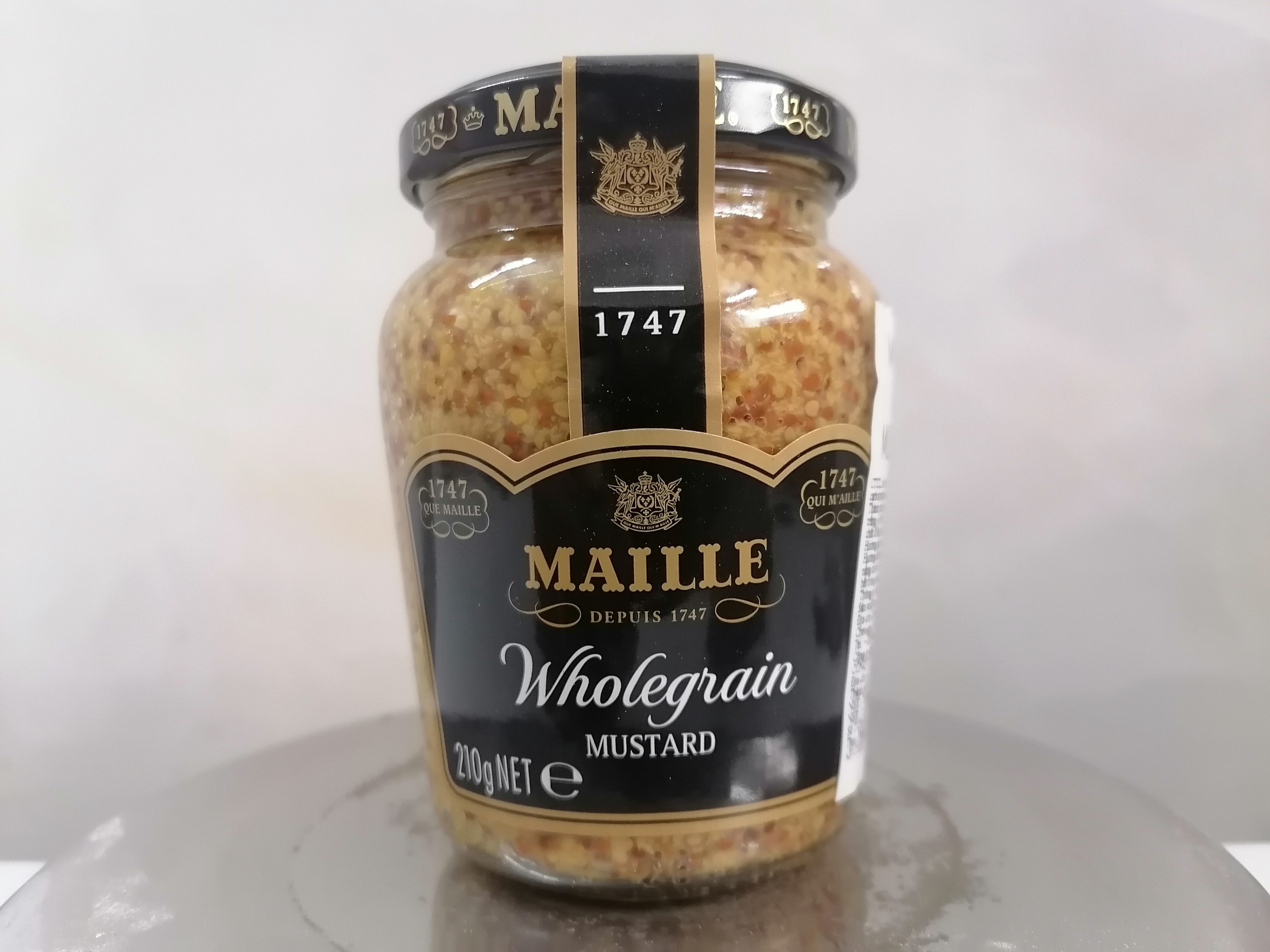 [Lọ MAILLE nhỏ 210g – NGUYÊN HẠT] MÙ TẠT VÀNG [France] Dijon Wholegrain Mustard (anm-hk)