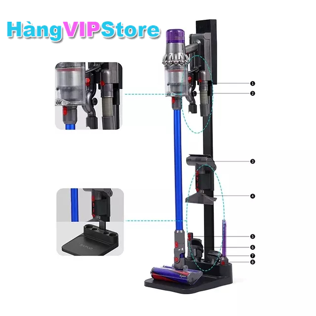 Giá treo di động cho máy hút bụi dyson v7 v8 v10 v11 v12 v15