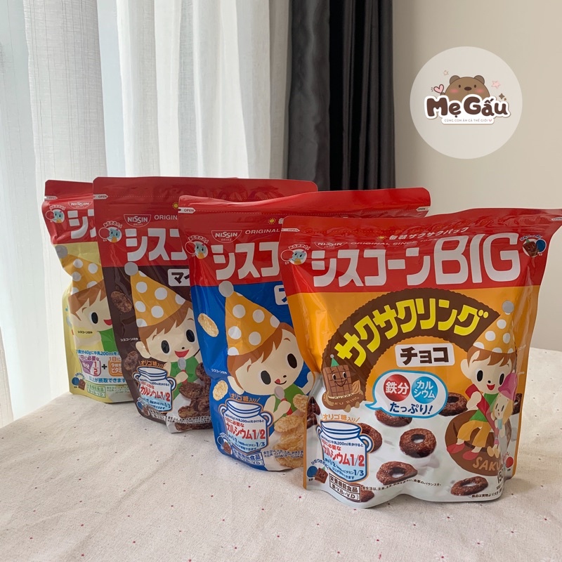 Ngũ cốc dinh dưỡng nissin cho bé ăn sáng, ăn phụ siêu nhanh - cho bé từ 12m+