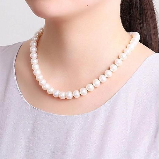 [ GIÁ CỰC SỐC ] Vòng cổ nữ ngọc trai nuôi phú quốc 8MM thiết kế thời thượng, đeo đi chơi , đi tiệc siêu sang trọng