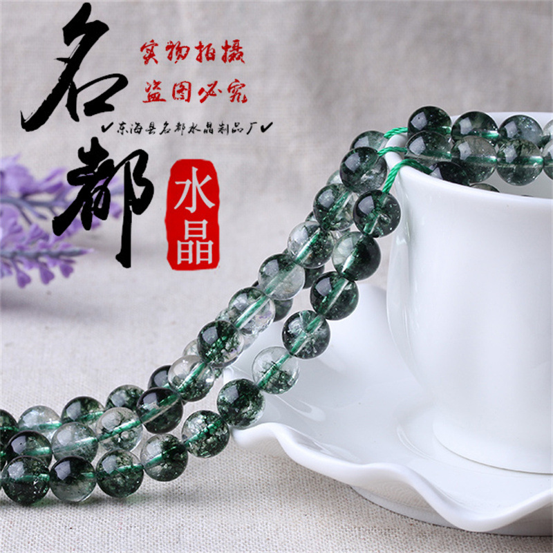 Hạt rời Phantom xanh đầy màu sắc  DIY Vật liệu phụ kiện trang sức   Bình hoa pha lê   Sản phẩm bán thành phẩm Green Phantom