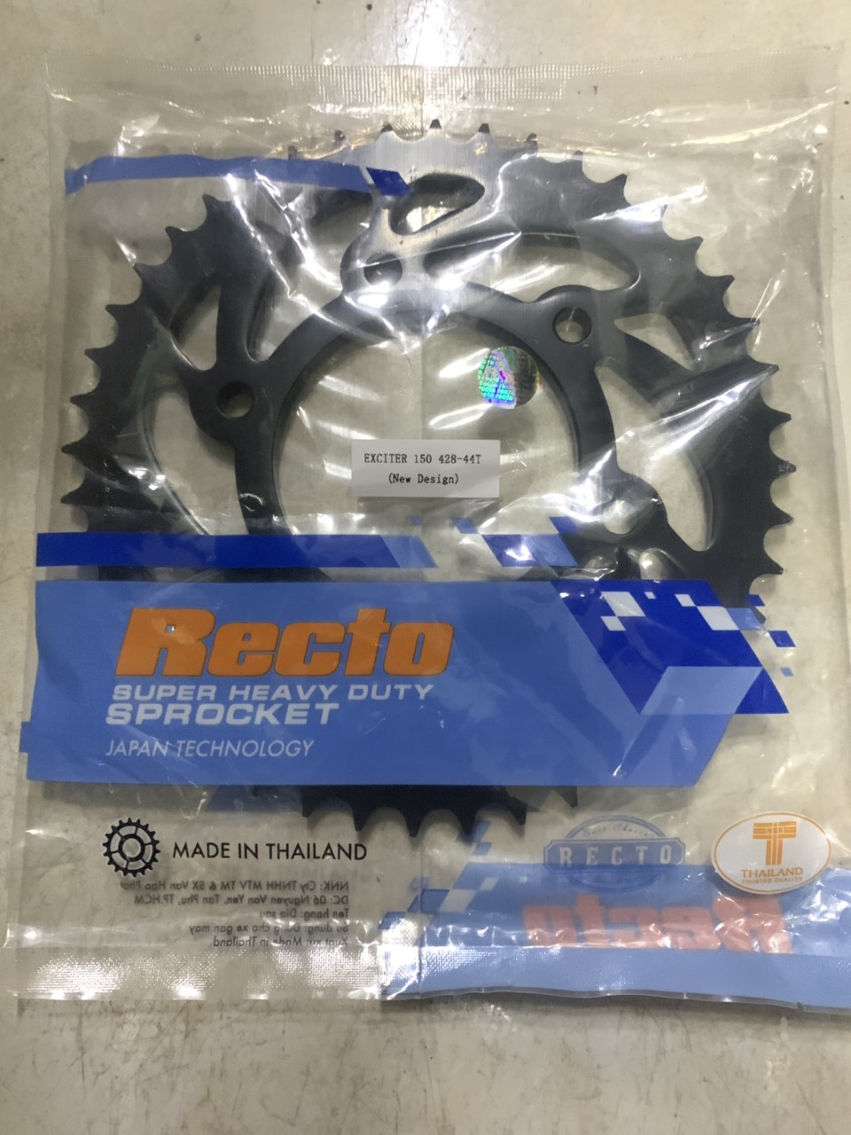 Dĩa 44T xe exciter 150 hiệu recto