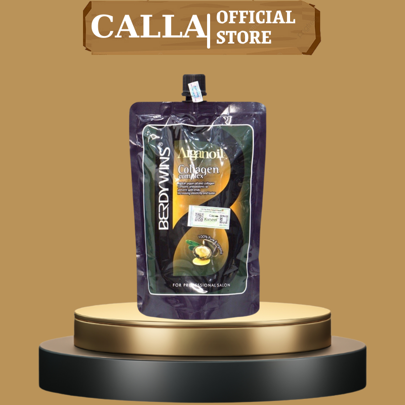 Kem Ủ Tóc COLLAGEN BERDYWINS Argan Oil Comlpex 500ml Phục Hồi Tóc Hư Tổn Siêu Mềm Mượt Hương Nước Hoa | Calla Official