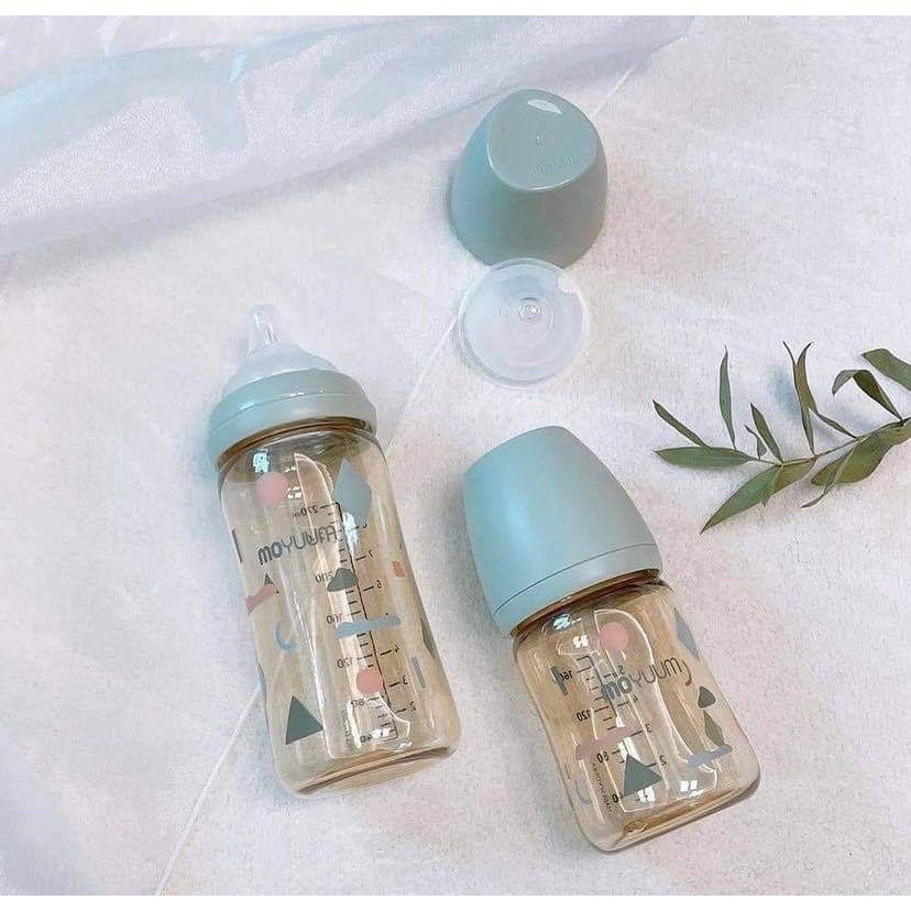 Bình sữa Moyuum 170ml/270ml Hàn quốc- Hàng chính hãng- Hỗ trợ đổi size núm