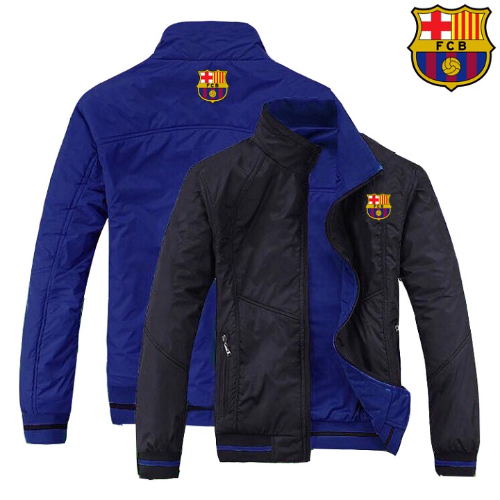ÁO KHOÁC THỂ THAO 2 MẶT BARCELONA