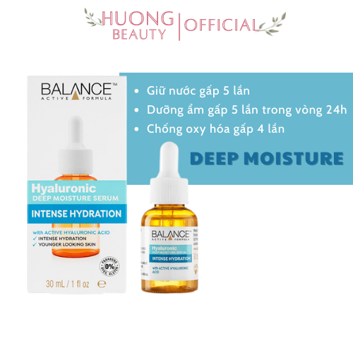Serum Cấp Nước Dưỡng Ẩm Balance Active Formula /Hyaluronic Deep Moisturizing 30ml