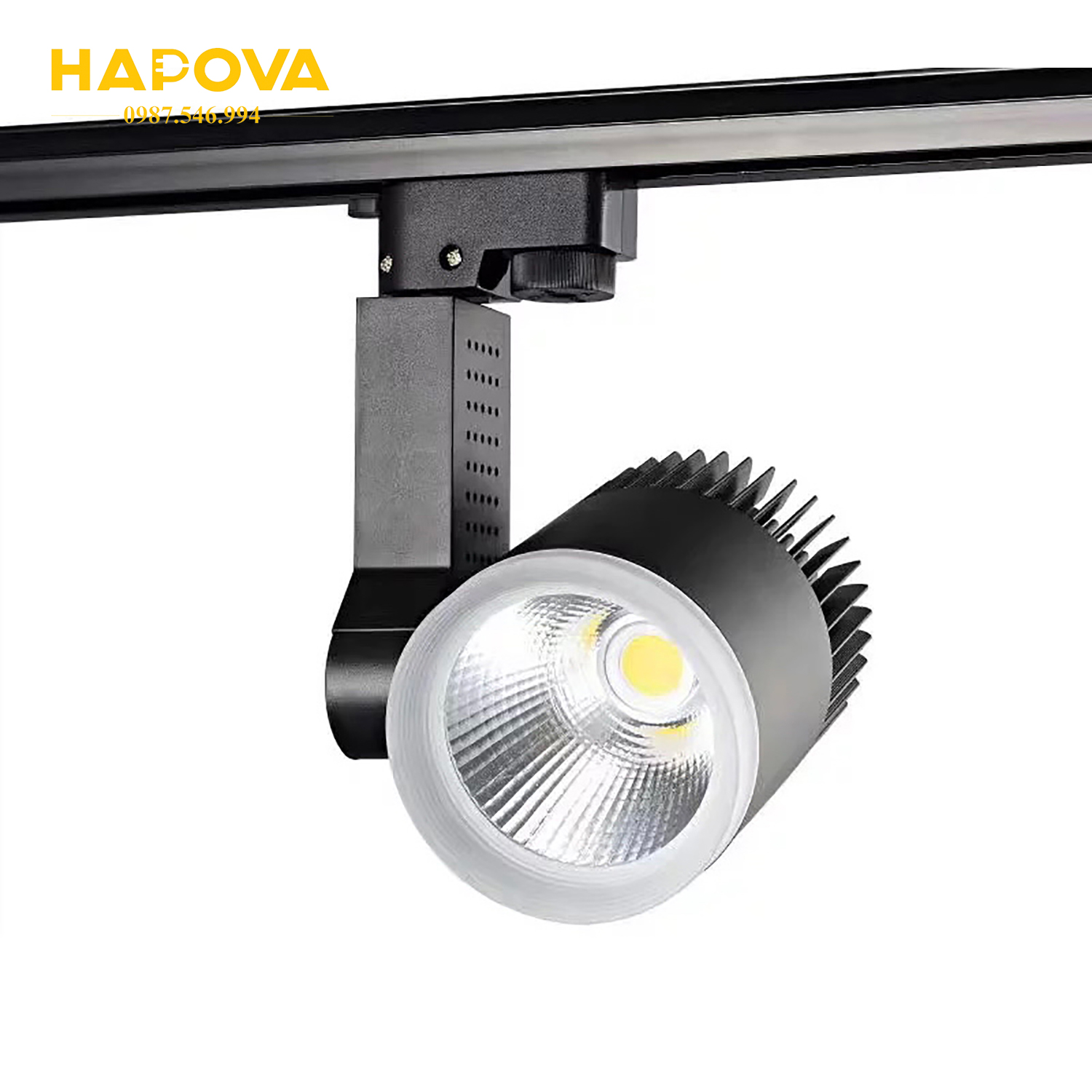 Đèn led rọi, đèn rọi ray COB  20W, 12W HAPOVA XAIKI DR 01