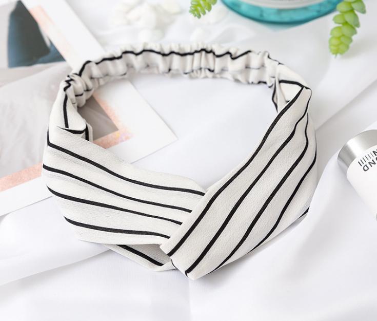 Băng đô turban băng đô nữ Hàn Quốc kẻ sọc NHIỀU MÀU