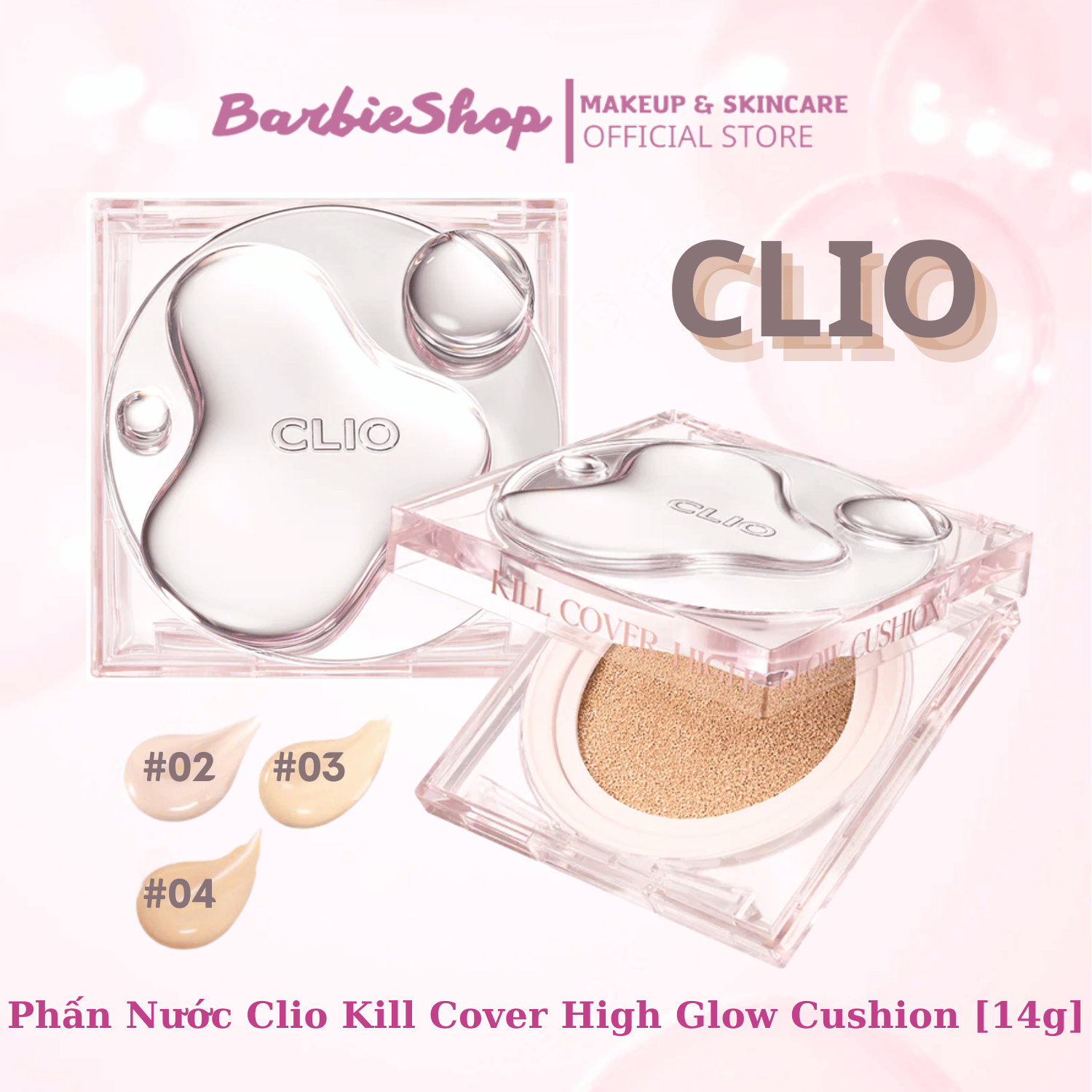 Phấn Nước Clio Kill Cover High Glow Cushion