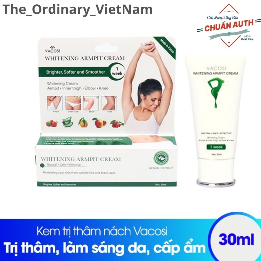 Kem tri Thâm Nách Vacosi Whitening Armpit Cream 30ml