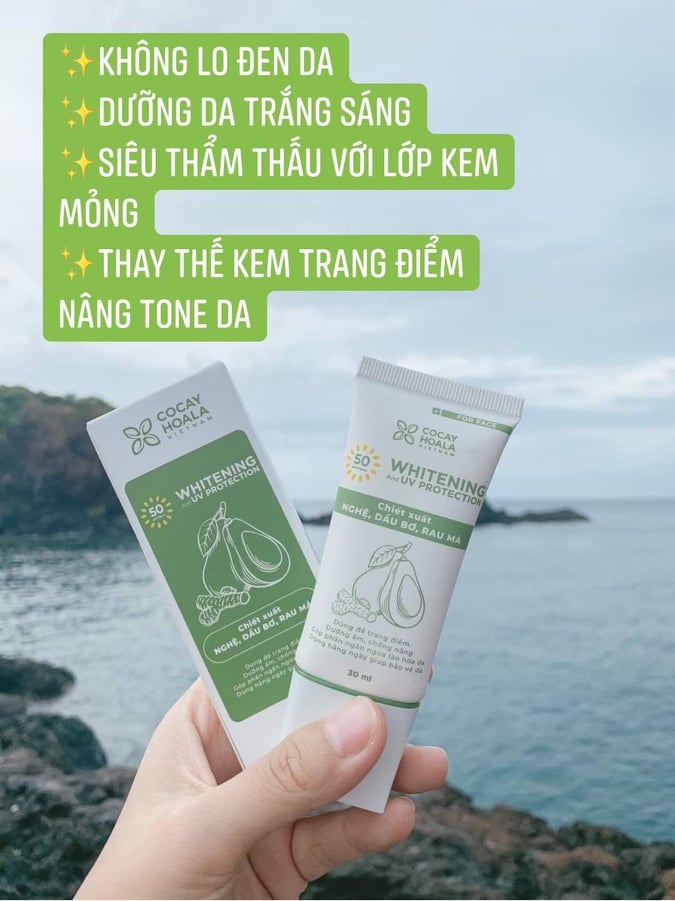 Kem chống nắng Bơ Nghệ - Cỏ cây hoa lá. Mẫu mới