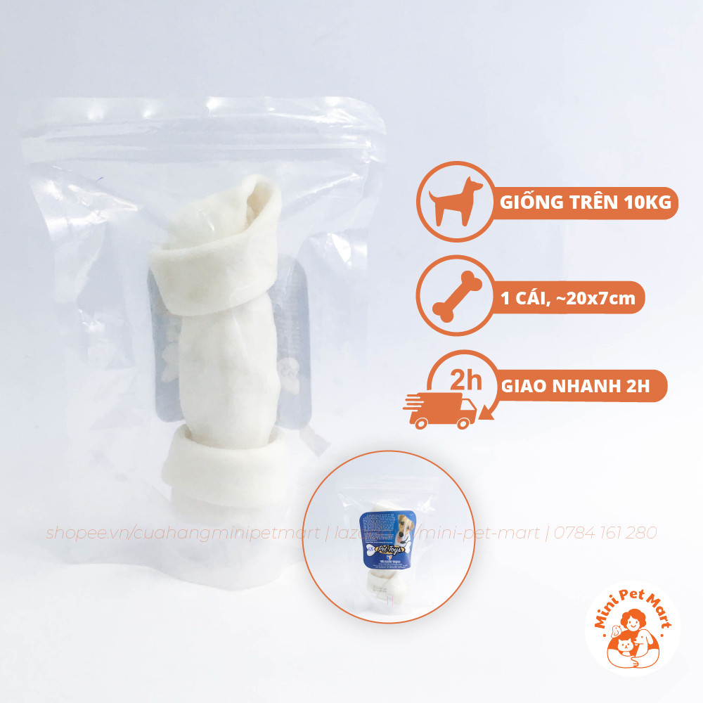 Xương da bò tài hưng thịnh 665 - bánh xương snack bánh thưởng xương gặm cho chó