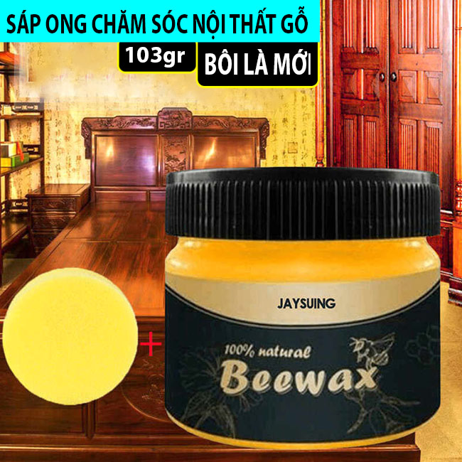 [CÓ VIDEO] Sáp Đánh Bóng Gỗ BEEWAL 100% Mật Ong 9 Hộp / 103gr ) - Sáp Ong Đánh Bóng Gỗ, Sáp Ong Đánh Bóng, Sáp Ong Nguyên Chất, Sáp Ong Đánh Bóng Đồ Gỗ