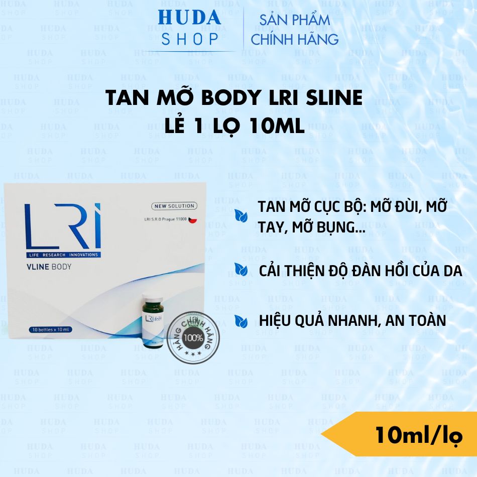 Thải mỡ giảm cân từng vùng LRI Sline For Body lọ 10ml