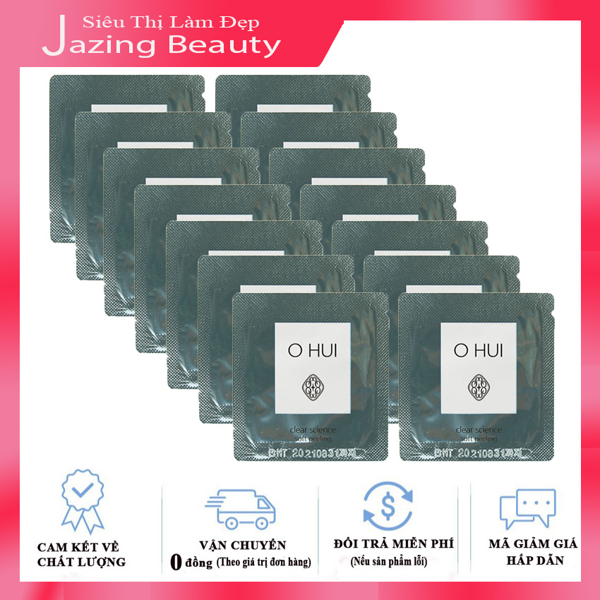 [Hỗ Trợ Ship + Hoàn Tiền 12%] Combo 15 Tẩy Tế Bào Chết Ohui Clear Science Soft Peeling 1mlx15