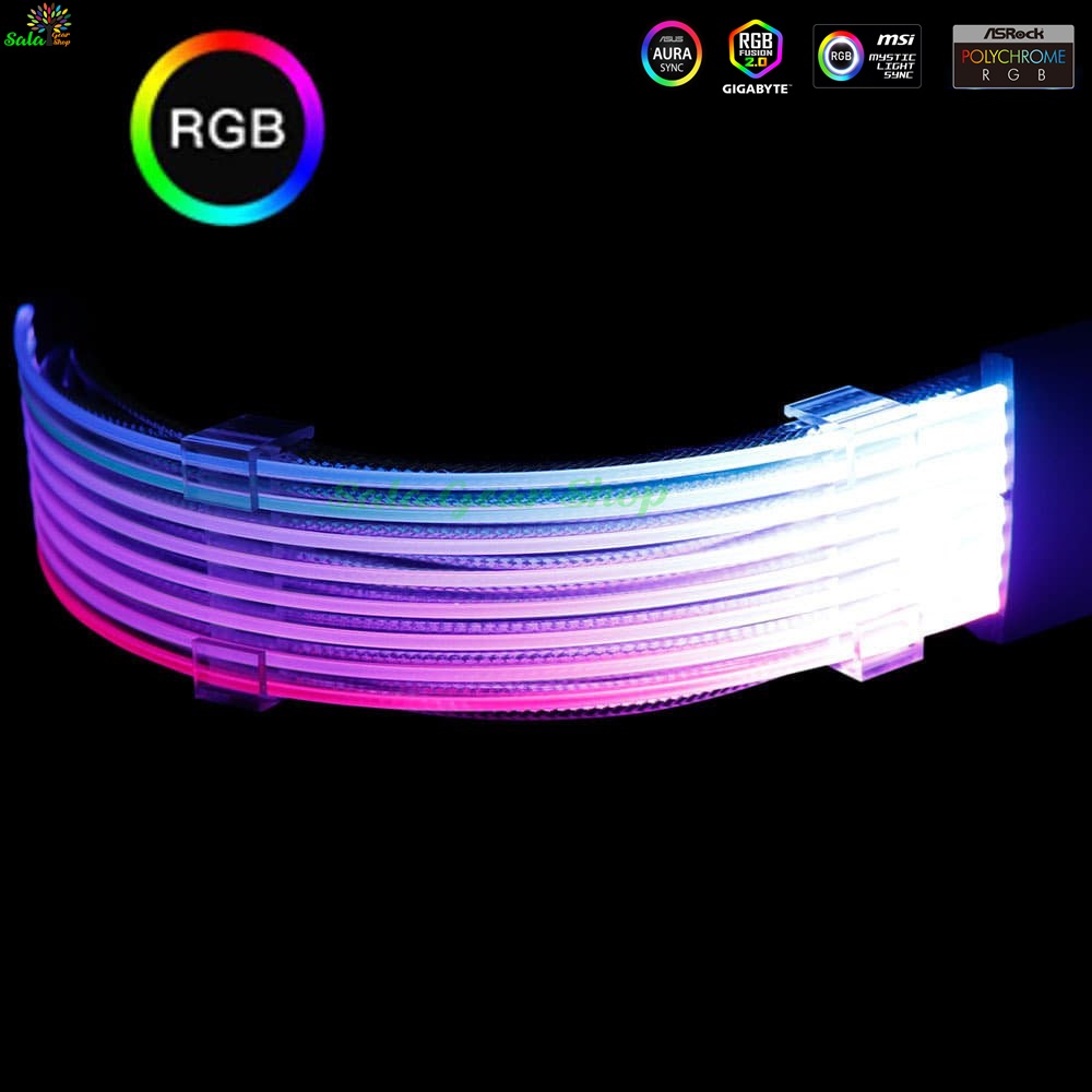 Dây nguồn nối dài 8pin led argb neon qingseasync 5v 3pin