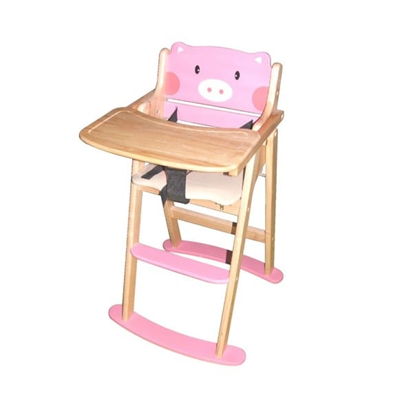 Ghế ăn bột con heo hồng, Ghế tập ăn cho bé hình thú
