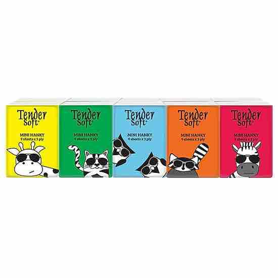 Khăn giấy bỏ túi tender soft 3 lớp túi 4 gói