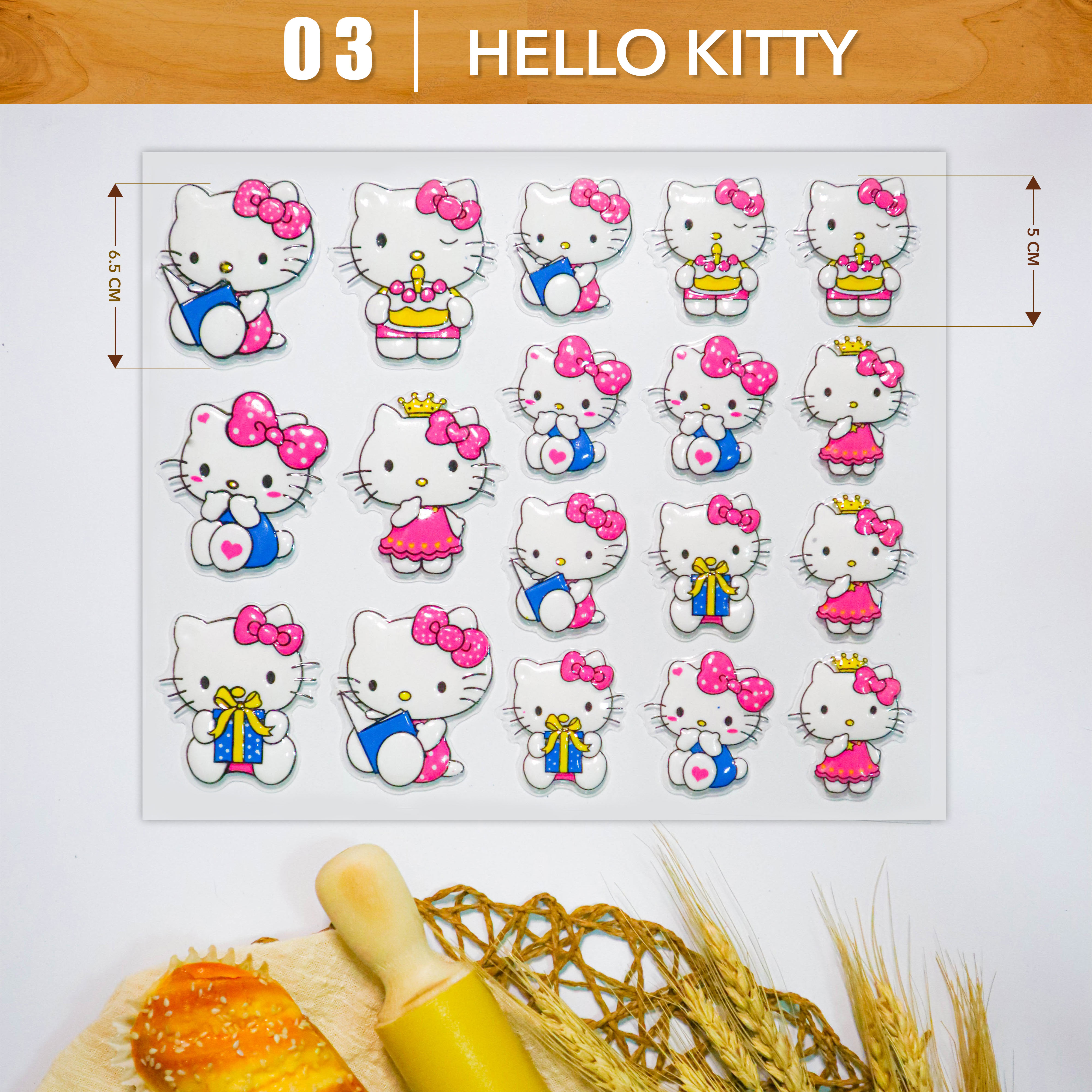 60pcs Hello Kitty Cute Sanrio Stickers Kuromi My Melody