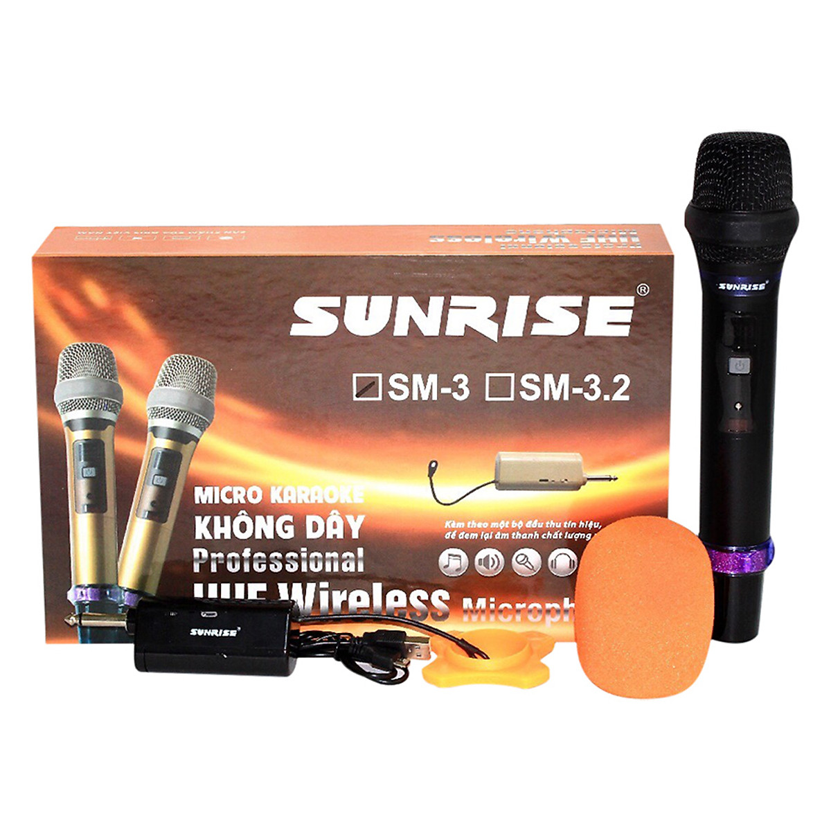 Micro không dây sunrise sm-3 – hàng chính hãng giao màu ngẫu nhiên