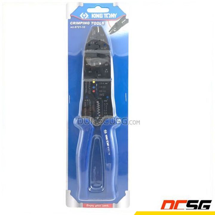 Kềm bấm cos 0.5-6.0 mm^2 kingtony 6721-10 | japan tools