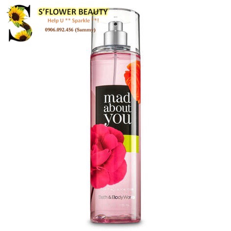 ❤️ mad about you | xịt thơm toàn thân lưu hương mịn da bath & body works fine fragrance mist