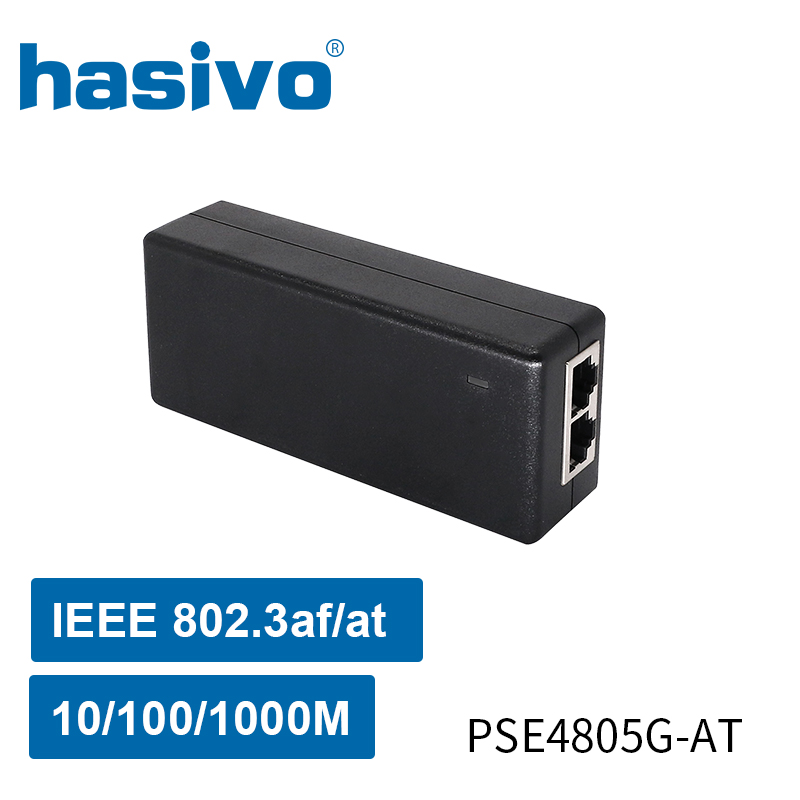Bộ cấp nguồn PoE Gigabit Injector Adapter nguồn Gigabit PoE HASIVO PSE4805G