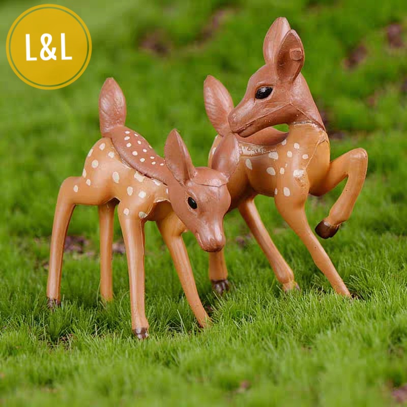 Tiểu cảnh chú hươu sao - Phụ kiện trang trí sen đá, xương rồng terrarium, cây cảnh để bàn, phòng làm việc