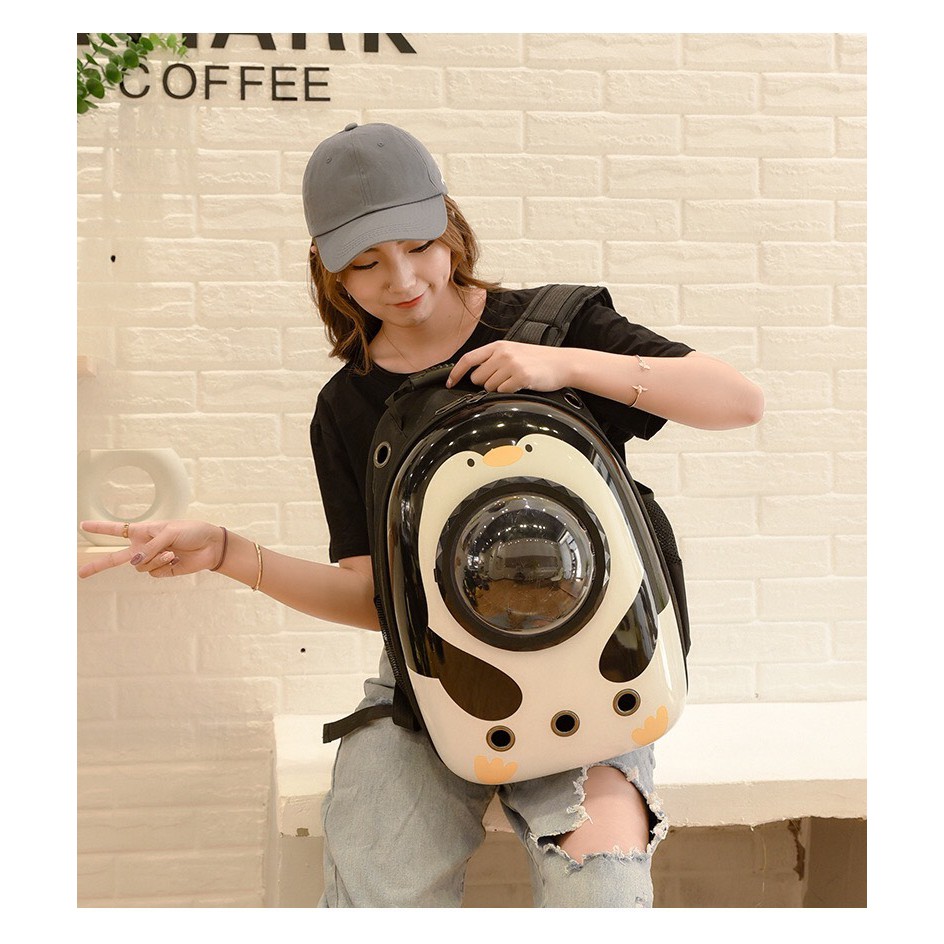 Balo phi hành gia chim cánh cụt cho chó mèo