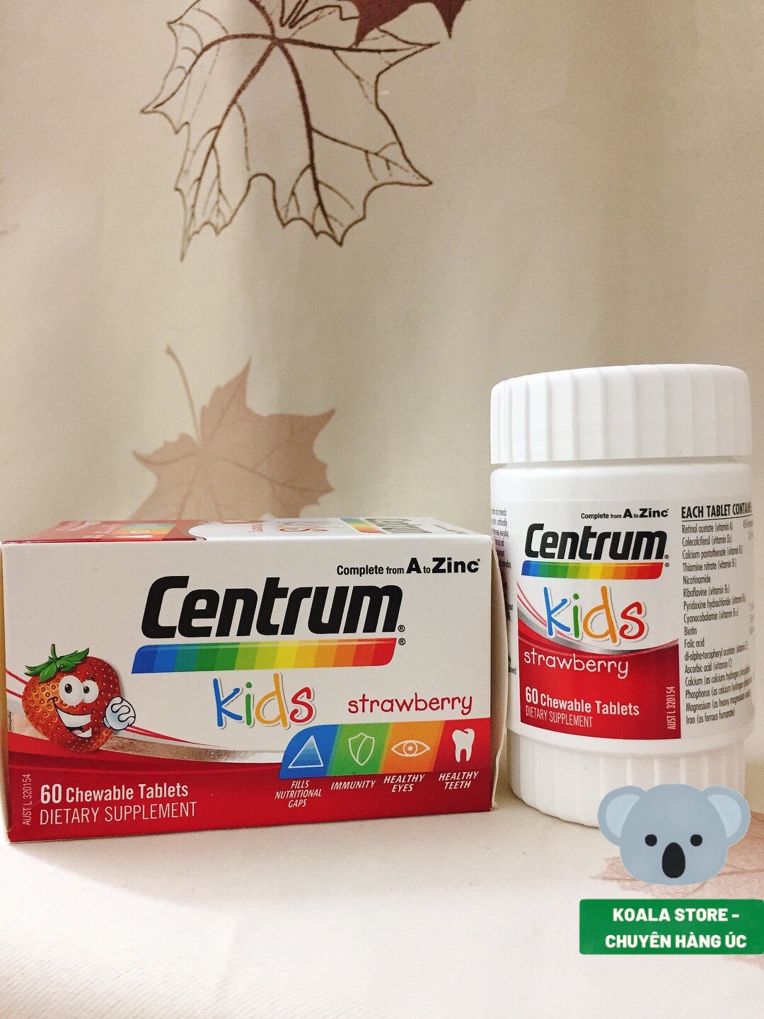 Centrum Kids Multivitamin Strawberry 60 Tablets