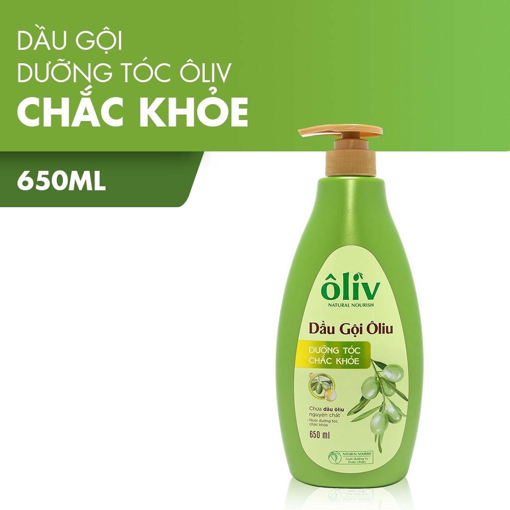 Dầu gội Ôliv dưỡng tóc chắc khỏe dịu nhẹ 650ml