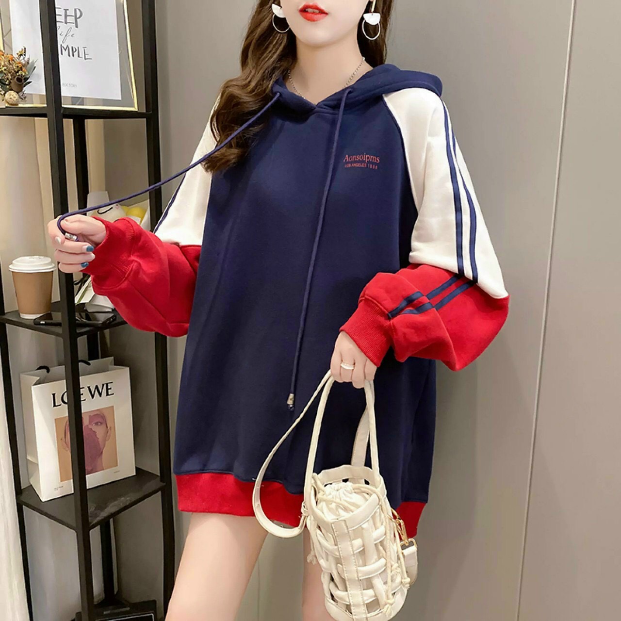 ÁO HOODIE NAM NỮ CHUẨN FORM CHẤT NỈ BÔNG 2 LỚP DÀY DẶN PHỐI MÀU 3 SẮC CÁ TÍNH CÓ MŨ LIỀN