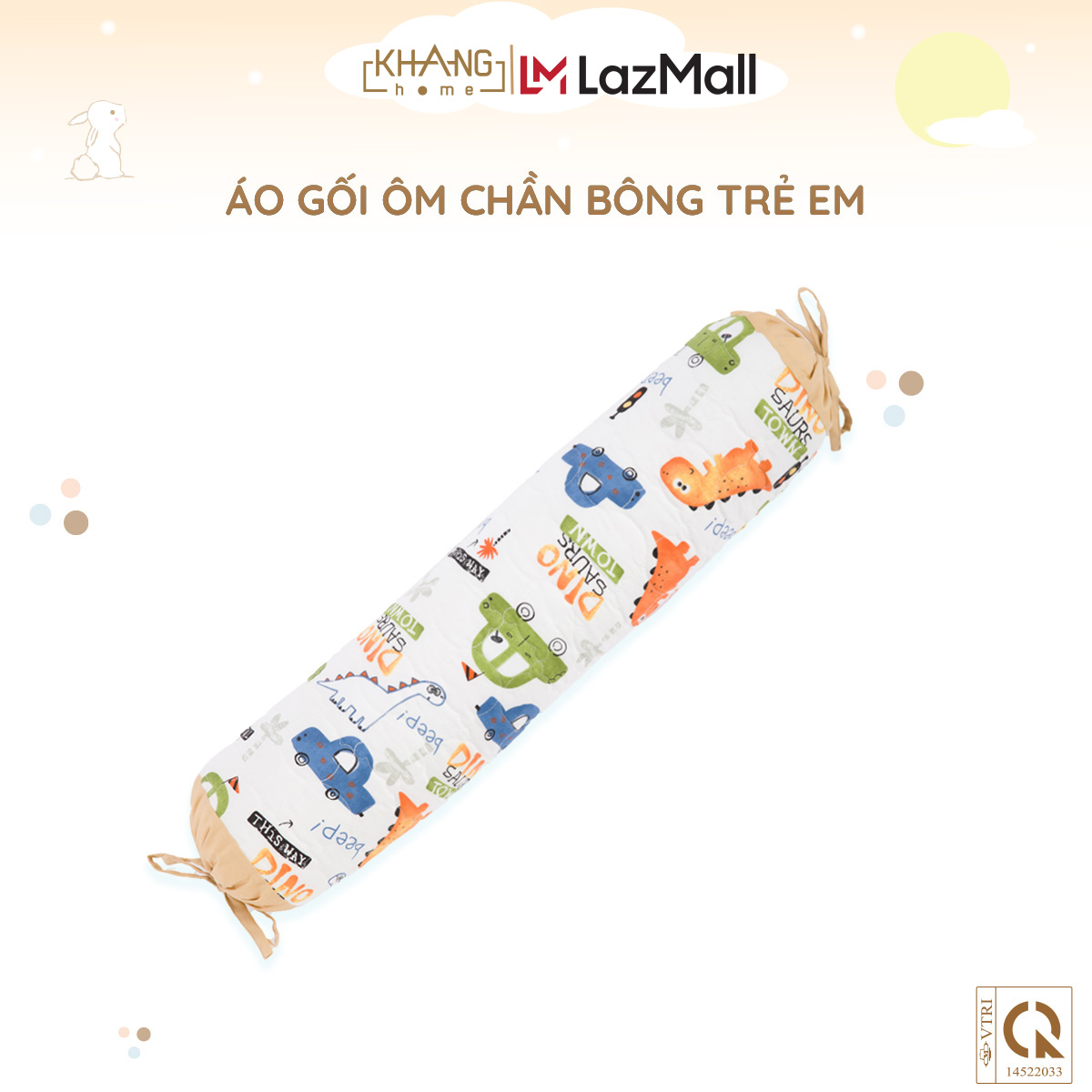 Áo gối ôm trẻ em cao cấp khang home êm ái cho bé ngủ ngon